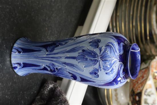 A Moorcroft Florian ware Iris vase, c.1900, H.21.8cm